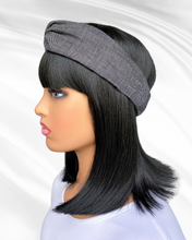 Gene (black) | denim turban headband