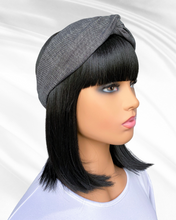 Gene (black) | denim turban headband