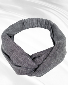 Gene (black) | denim turban headband