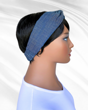 Gene (dark indigo) | denim turban headband