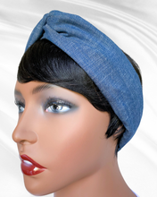 Gene (dark indigo) | denim turban headband