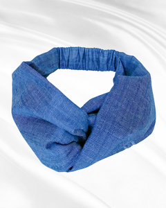 Gene (dark indigo) | denim turban headband