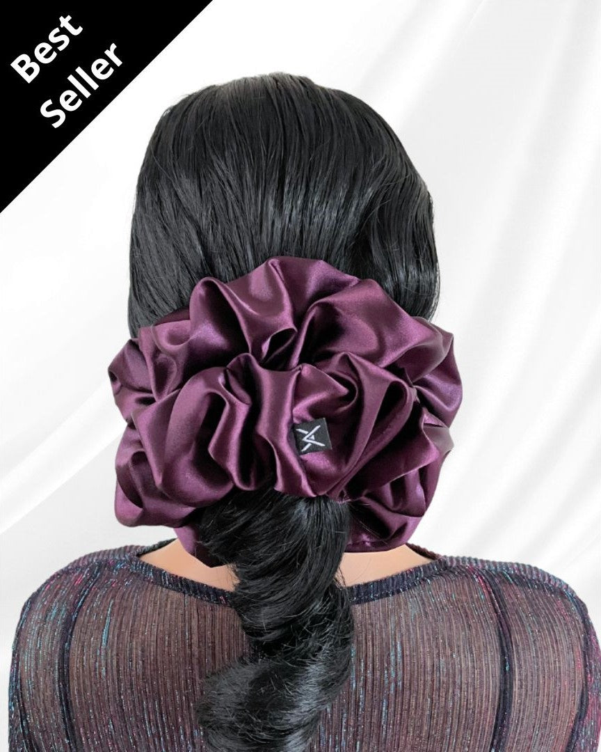 Rhea | satin 2XL scrunchie