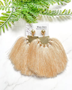 Tassel (beige) | earrings