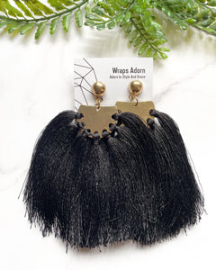 Tassel (black) | earrings