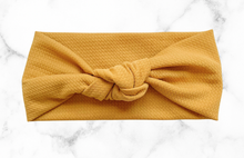 Amber | solid textured knot headband