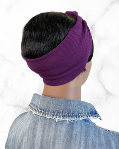 Audrey | solid textured knot headband