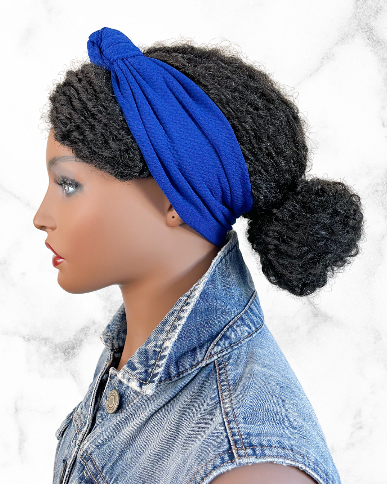 Aura | solid textured knot headband
