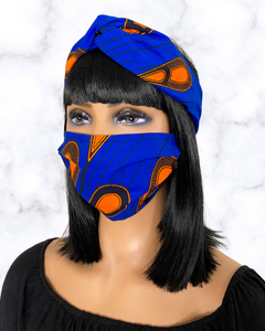 Juno (blue) | reusable face mask - Adult