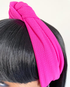 Lotus | solid textured knot headband