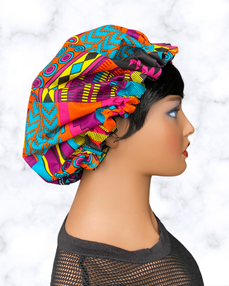 Nyah | satin lined drawstring bonnet