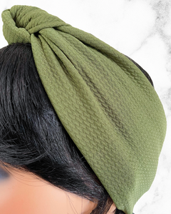 Olivia | solid textured knot headband