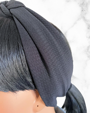 Panther | solid textured knot headband