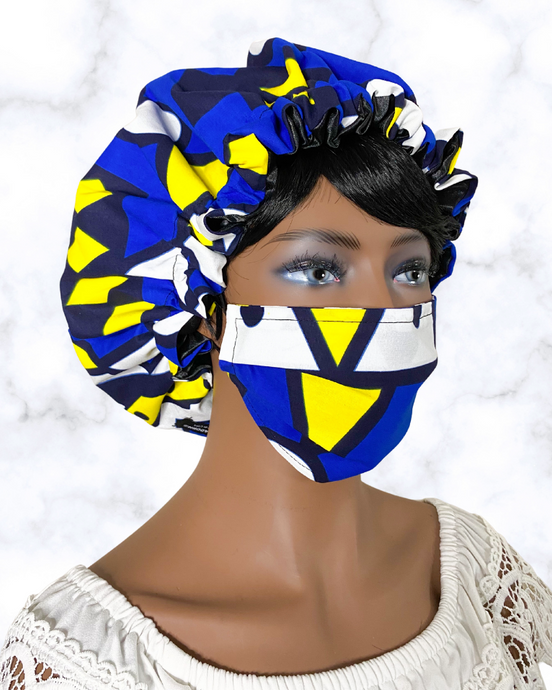 Zoë (blue) | reusable face mask - Adult