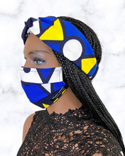 Zoë (blue) | reusable face mask - Adult