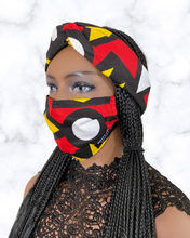 Zoë (red) | reusable face mask - Adult