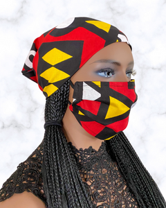 Zoë (red) | reusable face mask - Adult
